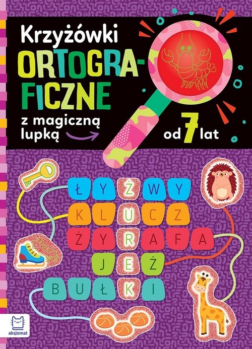 okładka Krzyżówki ortograficzne z magiczną lupką od 7 lat książka | Bogusław Michalec