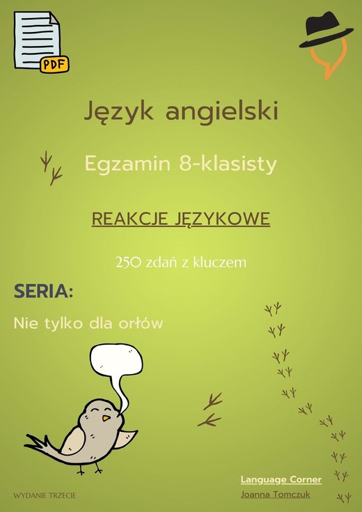 okładka Egzamin ósmoklasisty - Nie tylko dla orłów: reakcje językowe cz.1 ebook | pdf | Joanna Tomczuk