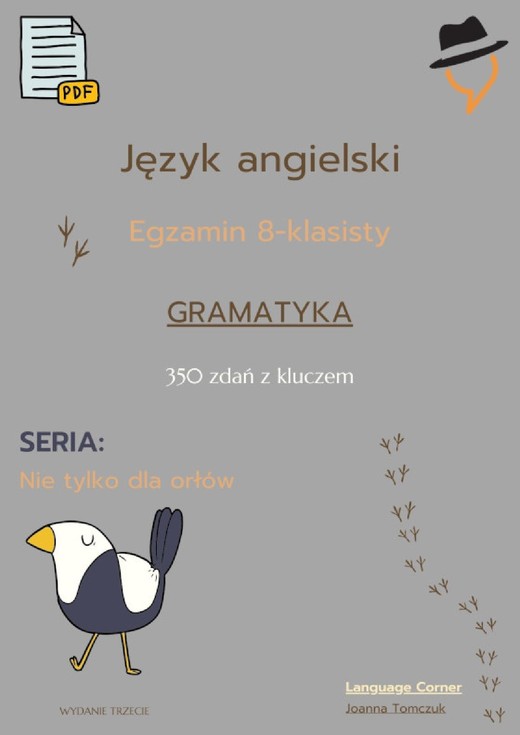okładka Egzamin ósmoklasisty - Nie tylko dla orłów: gramatyka cz.1 ebook | pdf | Joanna Tomczuk