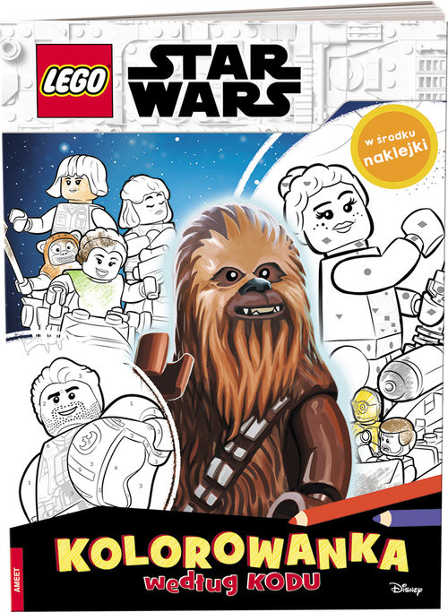 okładka LEGO STAR WARS Kolorowanka według kodu książka