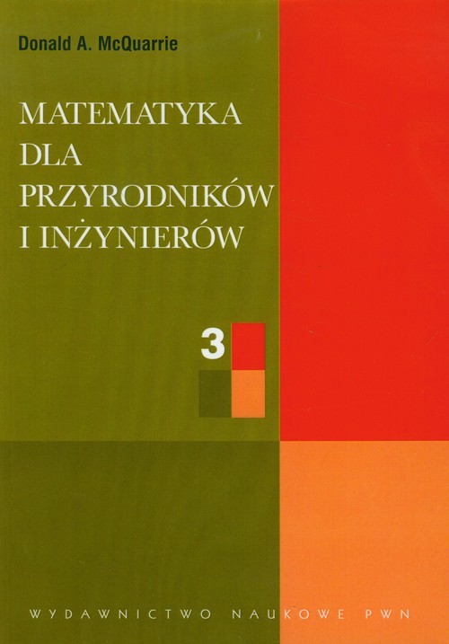 okładka Matematyka dla przyrodników i inżynierów Tom 3 książka