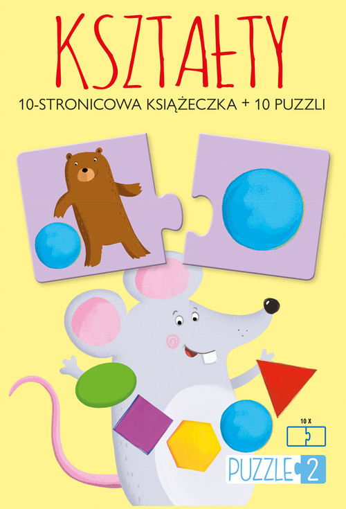 okładka Kształty (książeczka + 10 puzzli) książka