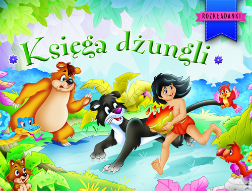 okładka Księga dżungli. Rozkładanki książka