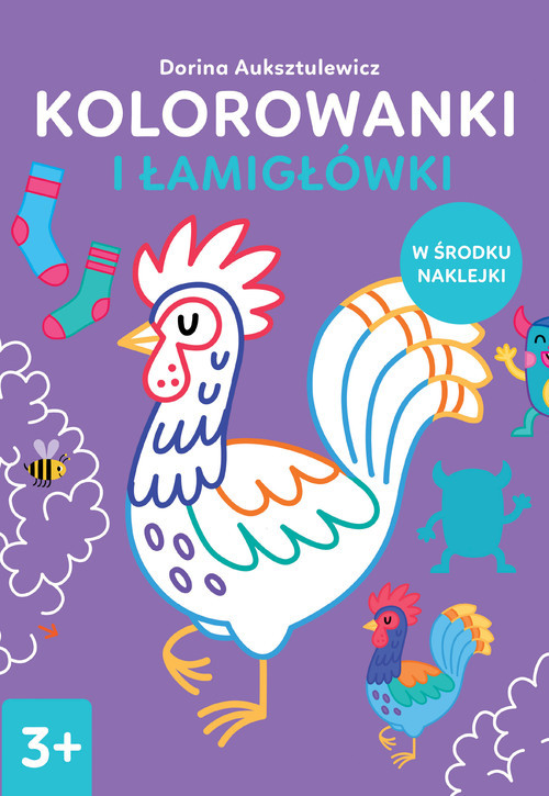 okładka Kolorowanki i łamigłówki 3+ książka