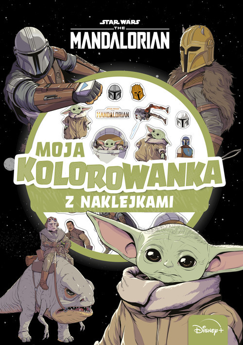 okładka Moja kolorowanka z naklejkami. Star Wars The Mandalorian książka