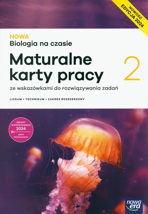 okładka Nowa Biologia na czasie 2 Maturalne karty pracy Zakres rozszerzony Liceum i technikum książka
