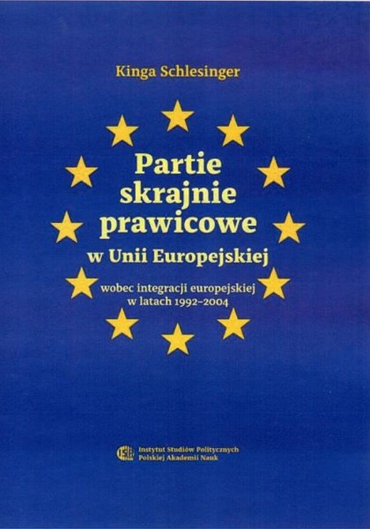 okładka Partie skrajnie prawicowe w Unii Europejskiej ebook | epub, mobi | Schlesinger Kinga