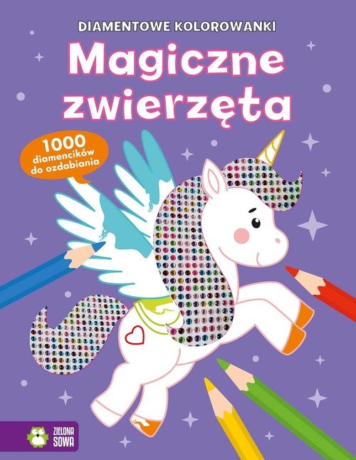 okładka Diamentowe kolorowanki. Magiczne zwierzęta książka