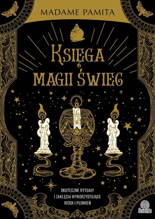 okładka Księga magii świec Skuteczne rytuały i zaklęcia wykorzystujące wosk i płomień książka | Pamita Madame
