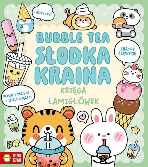okładka Księga łamigłówek. Bubble tea. Słodka kraina książka