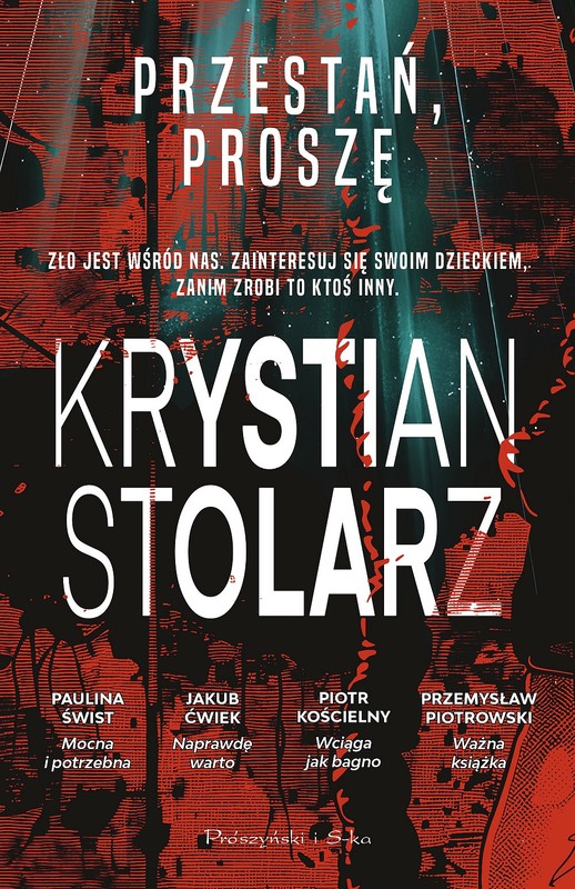 okładka Przestań, proszę (Duże litery) książka | Krystian Stolarz