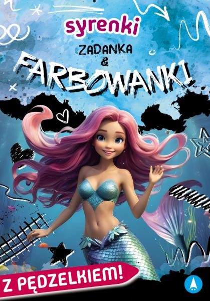 okładka Syrenki. Zadanka & farbowanki książka | Ślizowska Monika