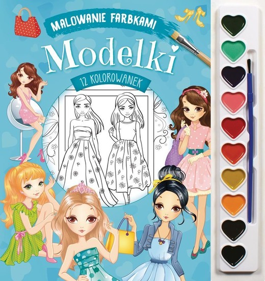 okładka Modelki. Malowanie farbkami książka | Izabella Sieńko-Holewa