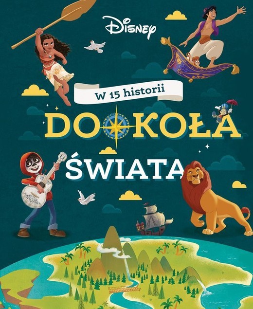 okładka W 15 historii dookoła świata. Disney książka | Claire Bertholet, Koechlin Sophie