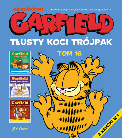 okładka Tłusty koci trójpak. Garfield. Tom 16 książka | Opracowanie zbiorowe