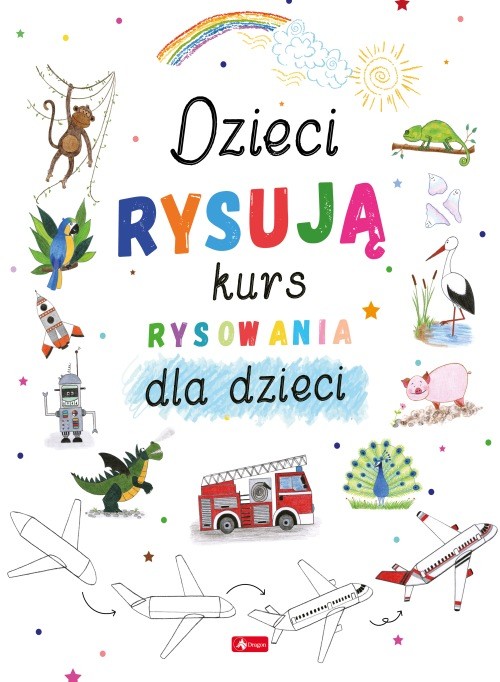 okładka Dzieci rysują-kurs rysowania książka | Haczek Małgorzata