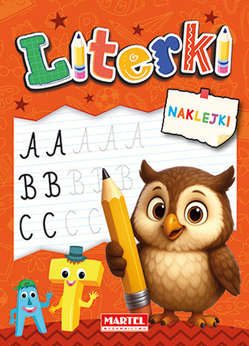 okładka Literki z naklejkami książka