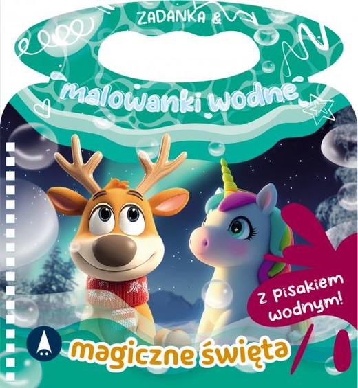okładka Magiczne święta. Zadanka & malowanki wodne książka