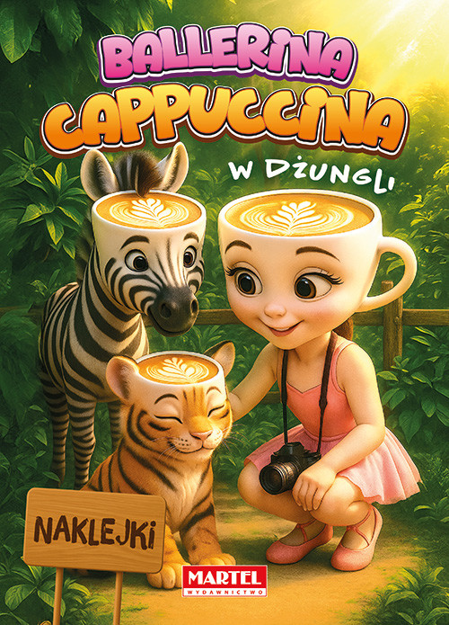 okładka Ballerina Cappuccina w dżungli + naklejki książka | Opracowanie zbiorowe, Praca Zbiorowa