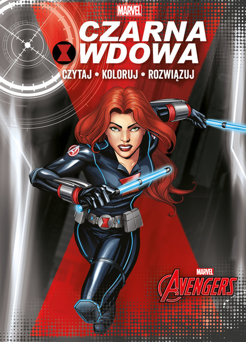 okładka Czytaj, koloruj, rozwiązuj. Czarna Wdowa. Marvel Avengers książka