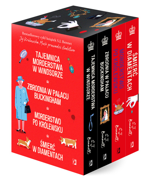 okładka Pakiet Tajemnica morderstwa w Windsorze / Zbrodnia w pałacu Buckingham / Morderstwo po królewsku / Śmierć w diamentach książka