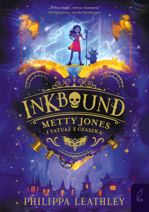 okładka Inkbound. Metty Jones i tatuaż z czaszką książka