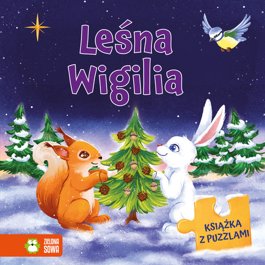 okładka Leśna Wigilia. Książka z puzzlami książka
