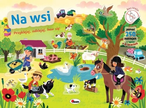 okładka Przyklejaj odklejaj baw się ! Na wsi książka
