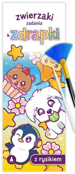 okładka Zwierzaki. Zadania & zdrapki książka