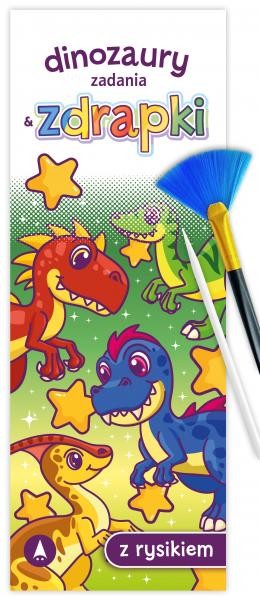 okładka Dinozaury. Zadania & zdrapki książka