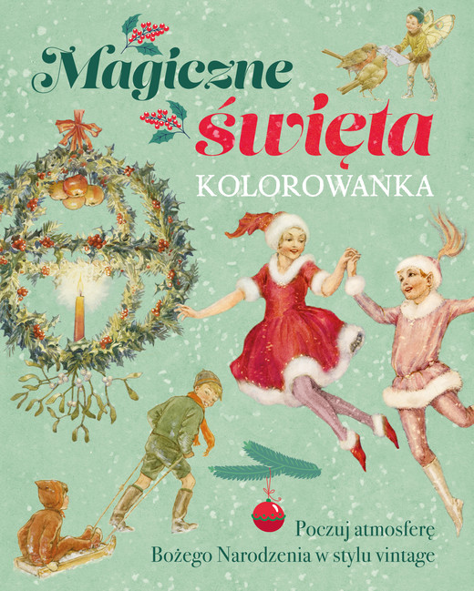 okładka Magiczne święta. Kolorowanka książka