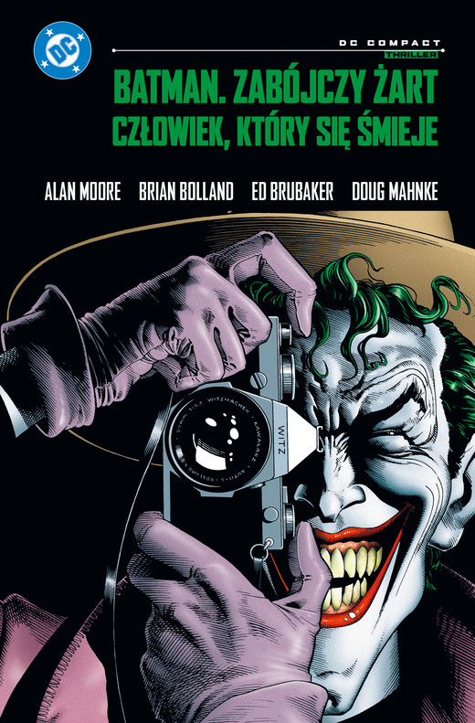okładka Batman. Zabójczy żart. Człowiek, który się śmieje. DC Compact książka | Alan Moore