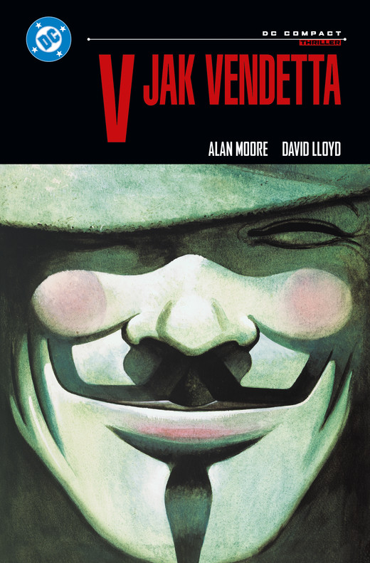 okładka V jak Vendetta. DC Compact książka | Alan Moore, David Lloyd