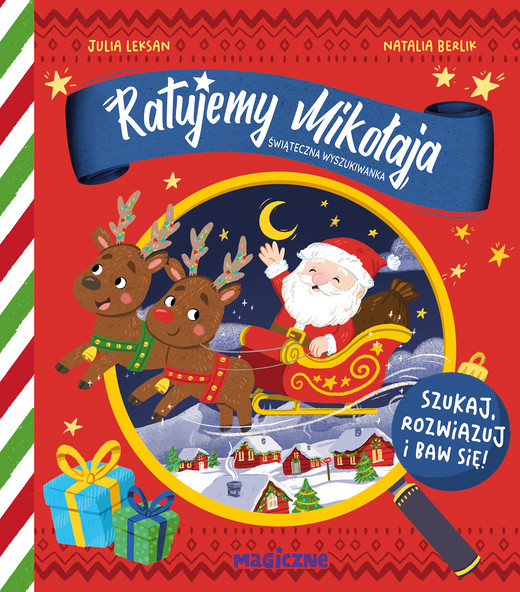 okładka Ratujemy Mikołaja. Świąteczna wyszukiwanka książka