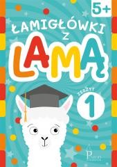 okładka Łamigłówki z lamą 5+ Zeszyt 1 książka | Praca Zbiorowa