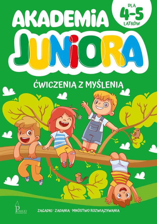 okładka Akademia Juniora. Ćwiczenia z myślenia 4-5 lata książka