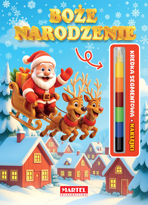 okładka Modułowa kredka. Boże Narodzenie z naklejkami książka