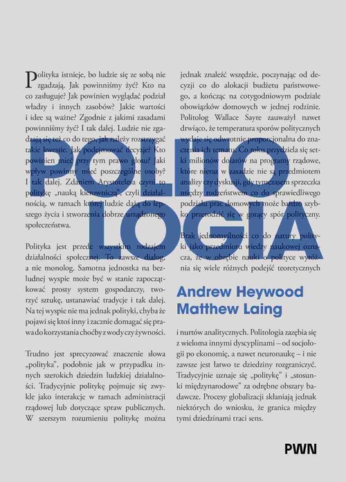 okładka Politologia książka | Andrew Heywood