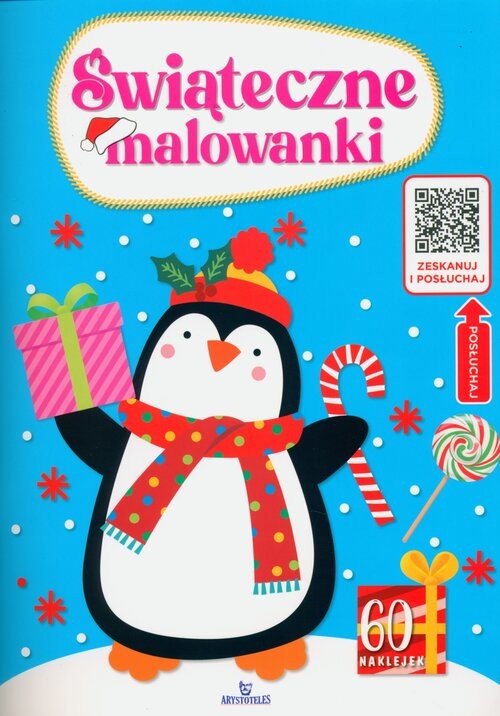 okładka Kolorowanka z kodem QR - Świąteczne malowanki książka | Monika Matusiak