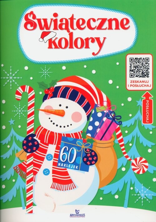 okładka Kolorowanka z kodem QR - Świąteczne kolory książka | Monika Matusiak