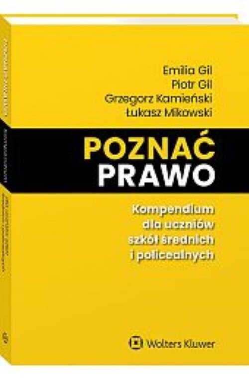 okładka Poznać prawo Kompendium dla uczniów szkół średnich i policealnych książka | Emilia Gil