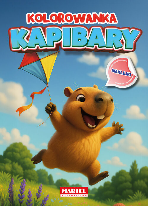 okładka Kolorowanka Kapibary z naklejkami książka