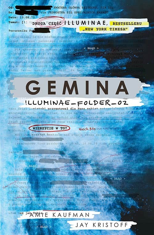 okładka Gemina Illuminae_Folder_2 książka | Amie Kaufman
