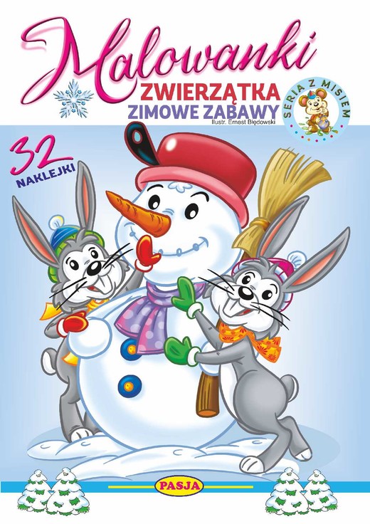 okładka Zwierzątka- zimowe zabawy. Malowanki książka | Ernest Błędowski, Kruszewski Włodzimierz