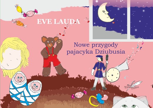 okładka Nowe przygody pajacyka Dziubusia książka | Eve Lauda