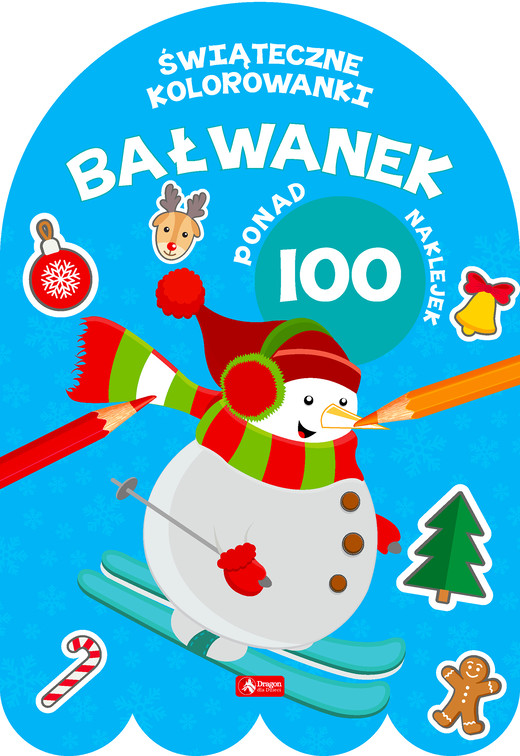 okładka Bałwanek. Kolorowanka z naklejkami książka | Opracowanie zbiorowe