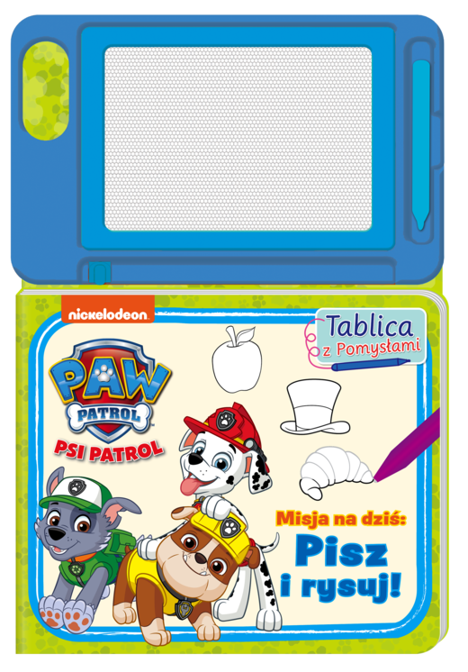 okładka Misja na dziś Pisz i rysuj. Psi Patrol. Tablica z Pomysłami książka | Opracowanie zbiorowe