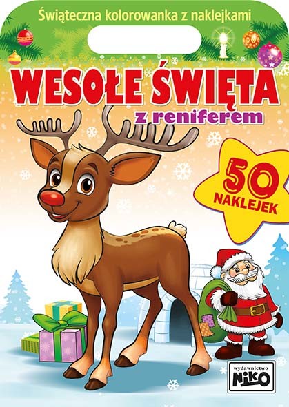 okładka Wesołe święta z reniferem książka | Artur Rajch