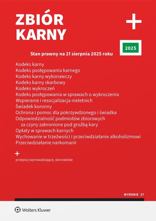okładka Zbiór karny 2025. PLUS książka | Opracowanie zbiorowe