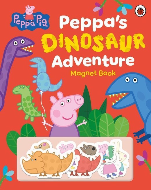 okładka Peppa Pig: Peppa’s Dinosaur Adventure: Magnet Book książka